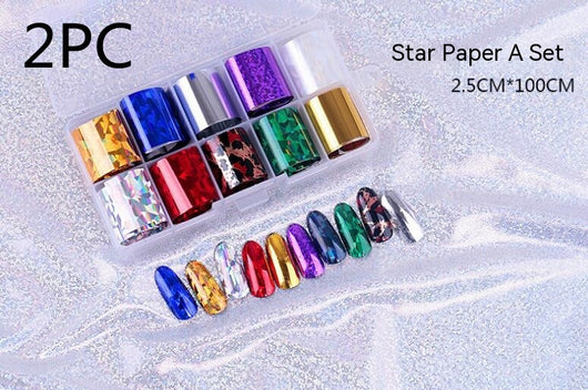 Set de 12 Láminas de Transferencia para Uñas Artísticas - Image 17