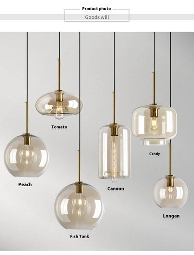 Lámpara Vintage de Cristal para Restaurante y Dormitorio - Image 21
