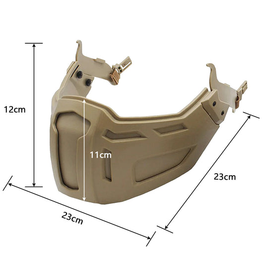 Casco Táctico Modular con Protección Facial Plegable - Image 9