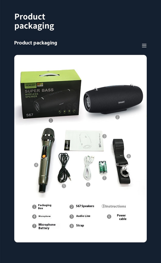 Parlante Karaoke Bluetooth Familiar de Alta Potencia - Image 18