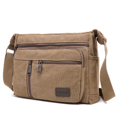 Bolsa de Lona para Hombre - Morral Horizontal de Hombro - Image 5