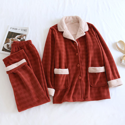 Pijama de Franela Gruesa Unisex - Abrigo Cálido para Casa - Image 14