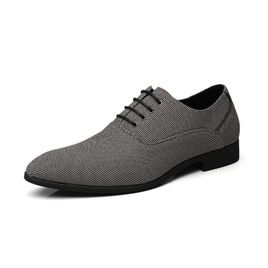 Zapatos de Cuero Casual para Hombre - Estilo Denim Negro Elegante - Image 12