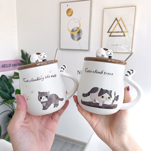 Taza Decorativa con Diseño de Gato Adorable para el Hogar - Image 7