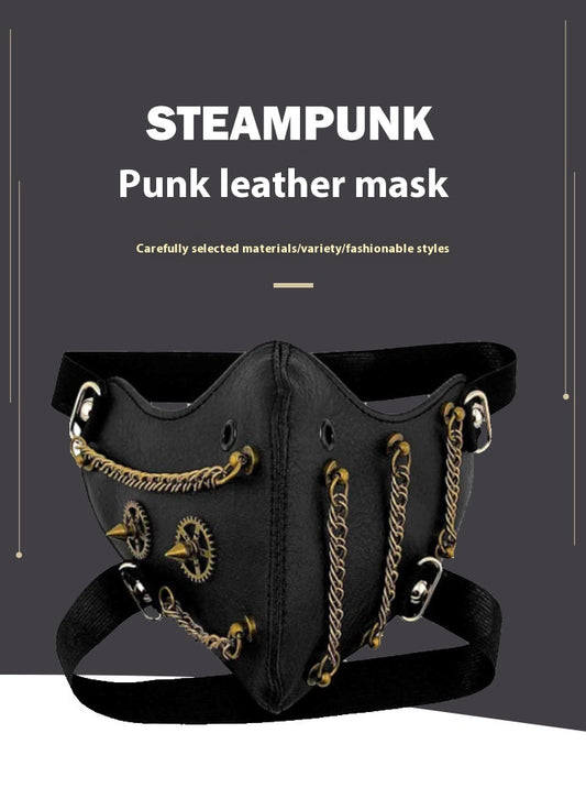 Máscara Steampunk Halloween con Cadena de Personalidad y Protección - Image 2
