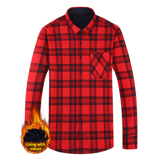 Camisa Abrigo Cuadros Cálida para Hombre - Estilo Casual Moderno - Image 17