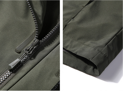 Chaqueta Impermeable de Dos Piezas para Hombre - Abrigo Cálido y Resistente - Image 17