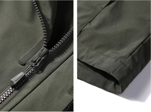 Chaqueta Impermeable de Dos Piezas para Hombre - Abrigo Cálido y Resistente - Image 17