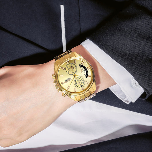 Reloj de Moda Dorado en Aleación con Cuarzo de Precisión - Image 5
