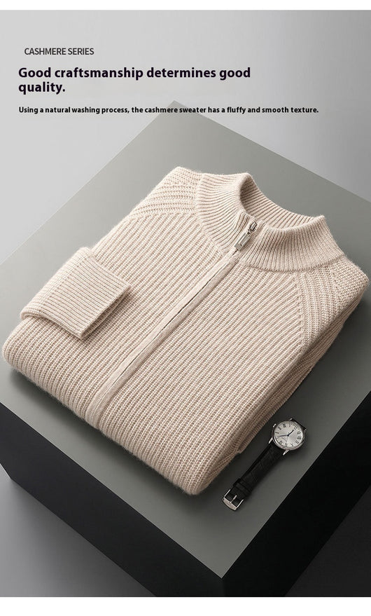 Cardigan Cuello Alto con Cierre Acolchado para Hombre - Image 10