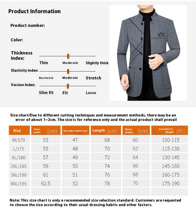 Abrigo Ejecutivo Casual para Hombre - Chaqueta Stand Collar Elegante - Image 9