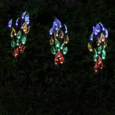 Luz Solar Decorativa Rama de Hojas para Jardín y Césped - Image 6