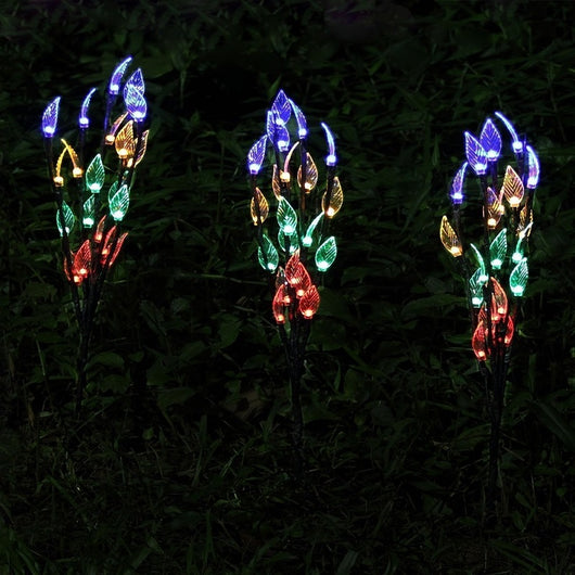 Luz Solar Decorativa Rama de Hojas para Jardín y Césped - Image 6