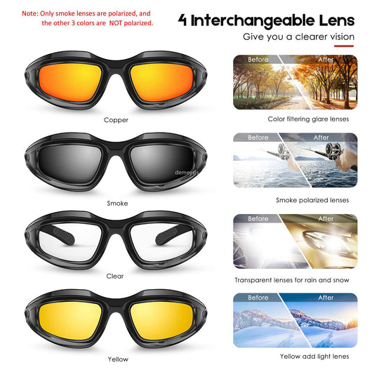 Gafas de Protección Multideporte - Motociclismo, Pesca y Tiro - Image 8