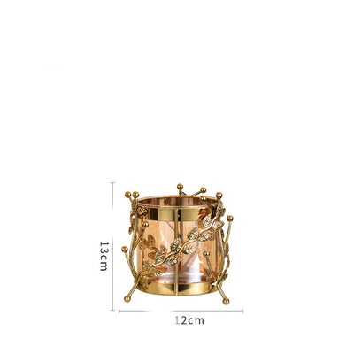 Jarrón Decorativo de Metal Plateado para Flores Secas y Arreglos Florales - Image 10