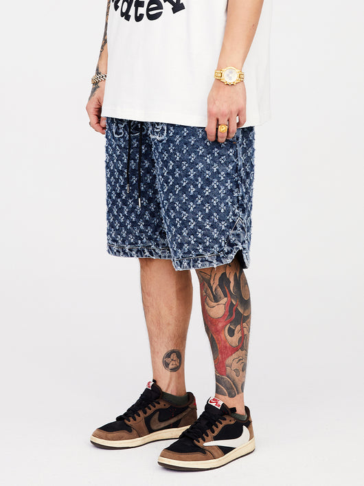 Shorts Denim Rotos Casual - Estilo Vintage Desflecado - Image 3