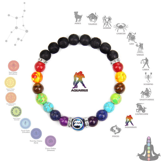 Pulsera de Pareja Constelaciones con los Siete Chakras para Meditación - Image 10