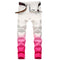 Hand-Dyed Skinny Jeans with Red Gradient - Comfort Stretch
