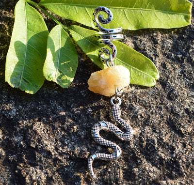 Accesorios para el Cabello de Cristal Natural Vikingo con Diseño de Serpiente - Image 14