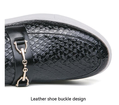 Mocasines de Cuero Británico con Hebilla Doble - Zapatos Ejecutivos Versátiles - Image 16