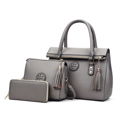 Bolso Étnico Bandolera Tres Piezas con Borlas para Mamá - Image 4