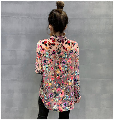 Abanico Camiseta de Malla Floral - Image 18