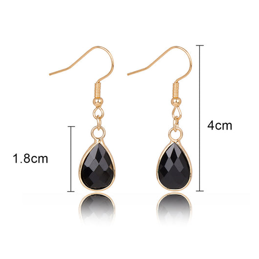 Aretes Colgantes de Piedra Gota de Agua - Diseño Versátil para Mujer - Image 5