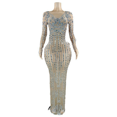 Vestido Brillante con Detalles de Diamante - Image 5