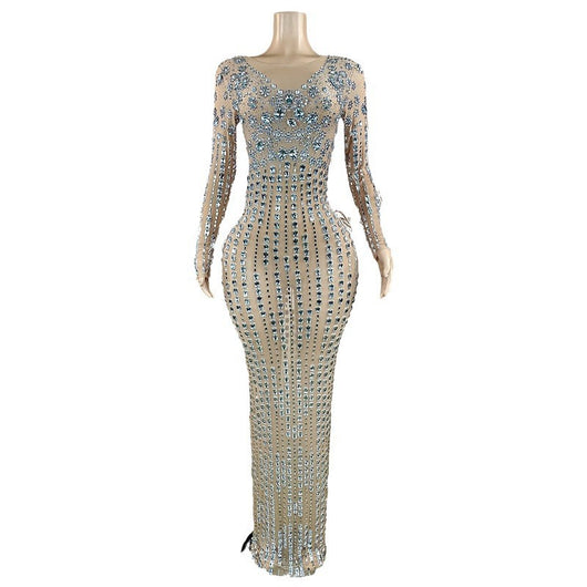 Vestido Brillante con Detalles de Diamante - Image 5