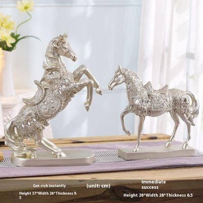 Caballo Decorativo Luminoso de Lujo Europeo para Vino y Hogar - Image 4