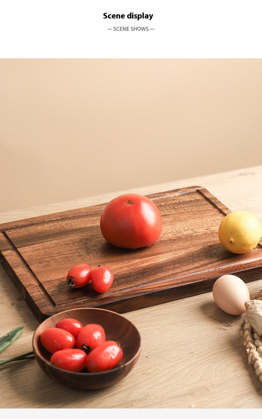 Tabla de Cortar de Madera Maciza Acacia Mangium para Cocina - Image 11