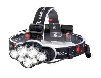 Linterna Frontal LED T6 Recargable USB - Impermeable para Camping y Pesca - Image 6