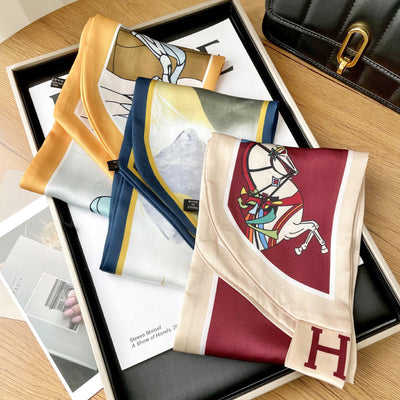 Pañuelo Decorativo con Pintura al Óleo Artística - Image 19