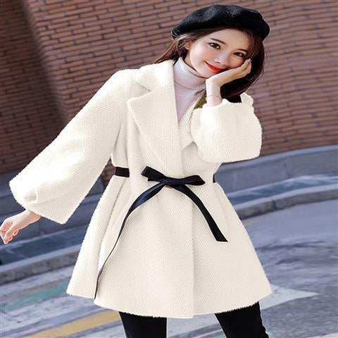 Abrigo de Lana Coreano Suelto y Grueso para Otoño e Invierno - Image 18