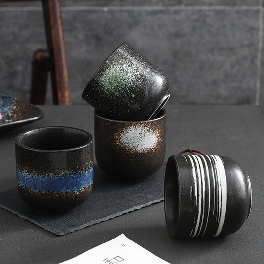 Taza de Té de Cerámica Artesanal Estilo Hotel Japonés