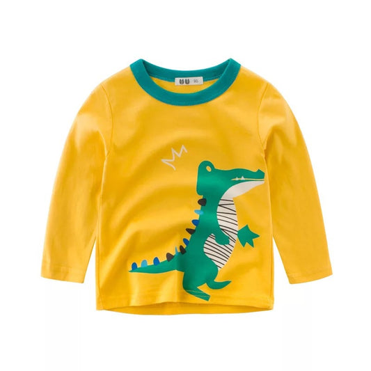 Camiseta Térmica Infantil de Manga Larga Estilo Coreano para Niños - Image 2
