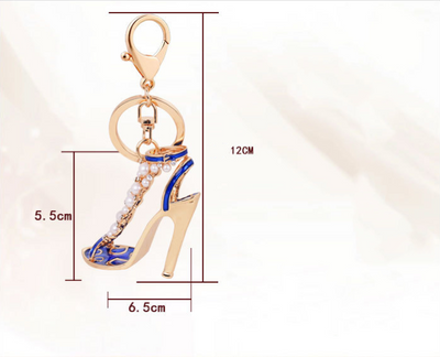Llavero de Tacón Alto con Perla - Accesorio Elegante para Auto - Image 3