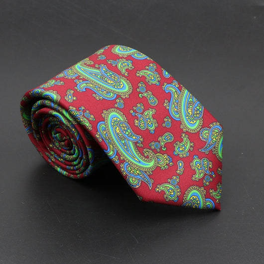 Corbata de Seda Bohemia Suave para Hombre 75mm - Image 9