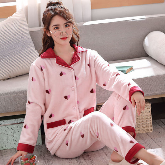 Pijama Térmico de Franela para Mujer - Manga Larga Gruesa - Image 12