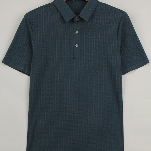 Polo Hombre Ice Silk Malla Transpirable - Diseño Moderno Hueco