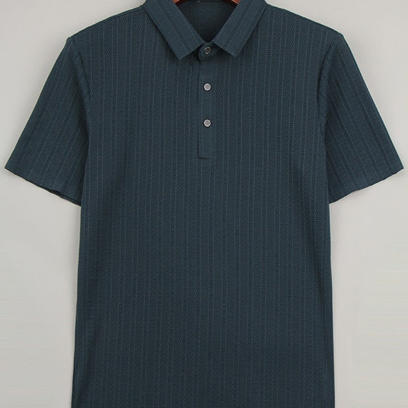 Polo Hombre Ice Silk Malla Transpirable - Diseño Moderno Hueco