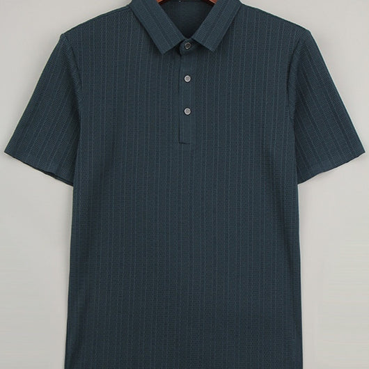 Polo Hombre Ice Silk Malla Transpirable - Diseño Moderno Hueco