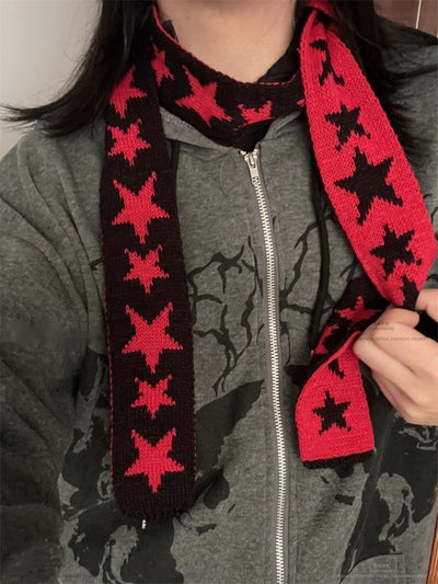 Bufanda Tejida con Estrellas para Otoño e Invierno - Image 23
