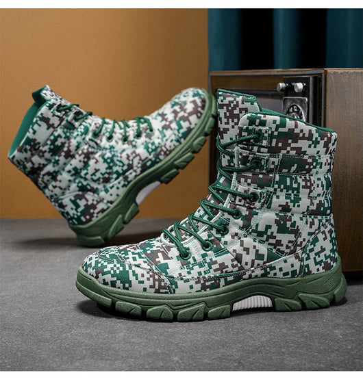 Botas de Senderismo Camuflaje Talla Grande con Forro Polar y Suela Reforzada - Image 7