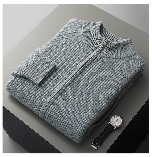 Cardigan Cuello Alto con Cierre Acolchado para Hombre - Image 13