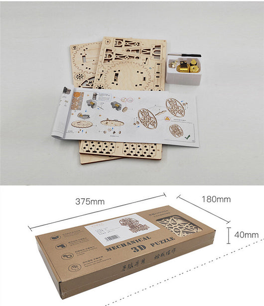 Caja de Música Noria de Madera con Movimiento Giratorio - Image 9