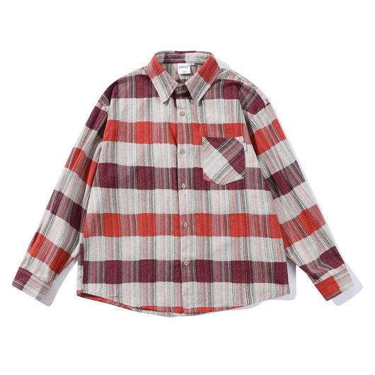 Camisa Retro Holgada de Manga Larga a Rayas - Image 6