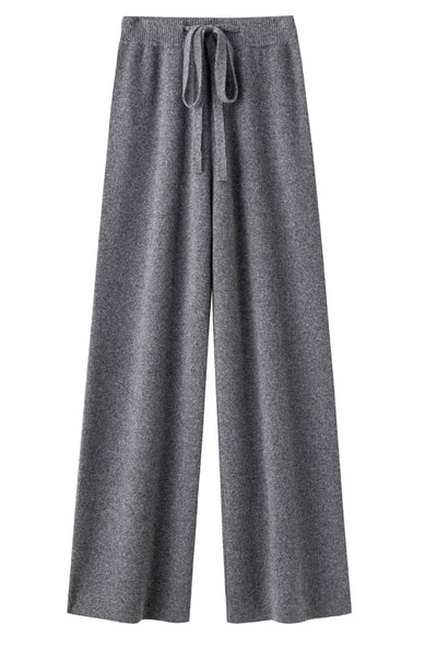 Pantalón Ancho de Lana Pura Cintura Media con Efecto Adelgazante - Image 24