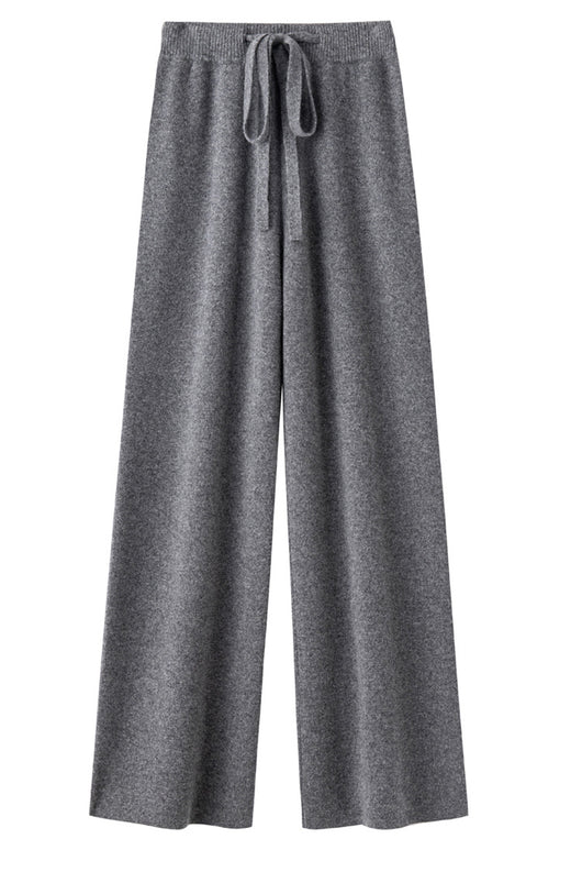 Pantalón Ancho de Lana Pura Cintura Media con Efecto Adelgazante - Image 24