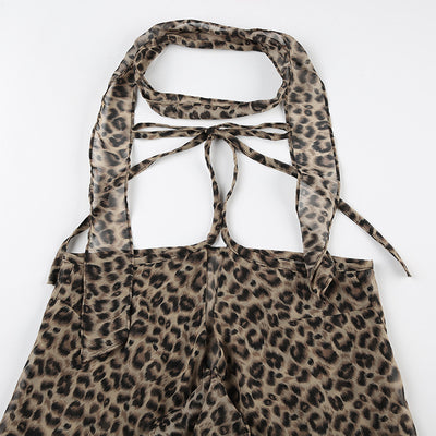 Top Halter Estampado Leopardo para Mujer - Image 9